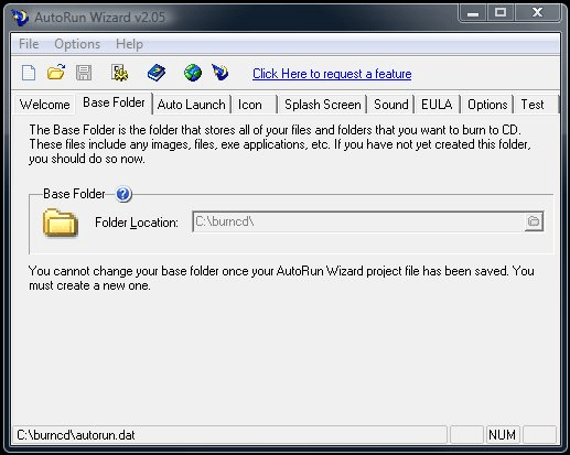 Screenshot 483 of AutoRun Wizard interface and features